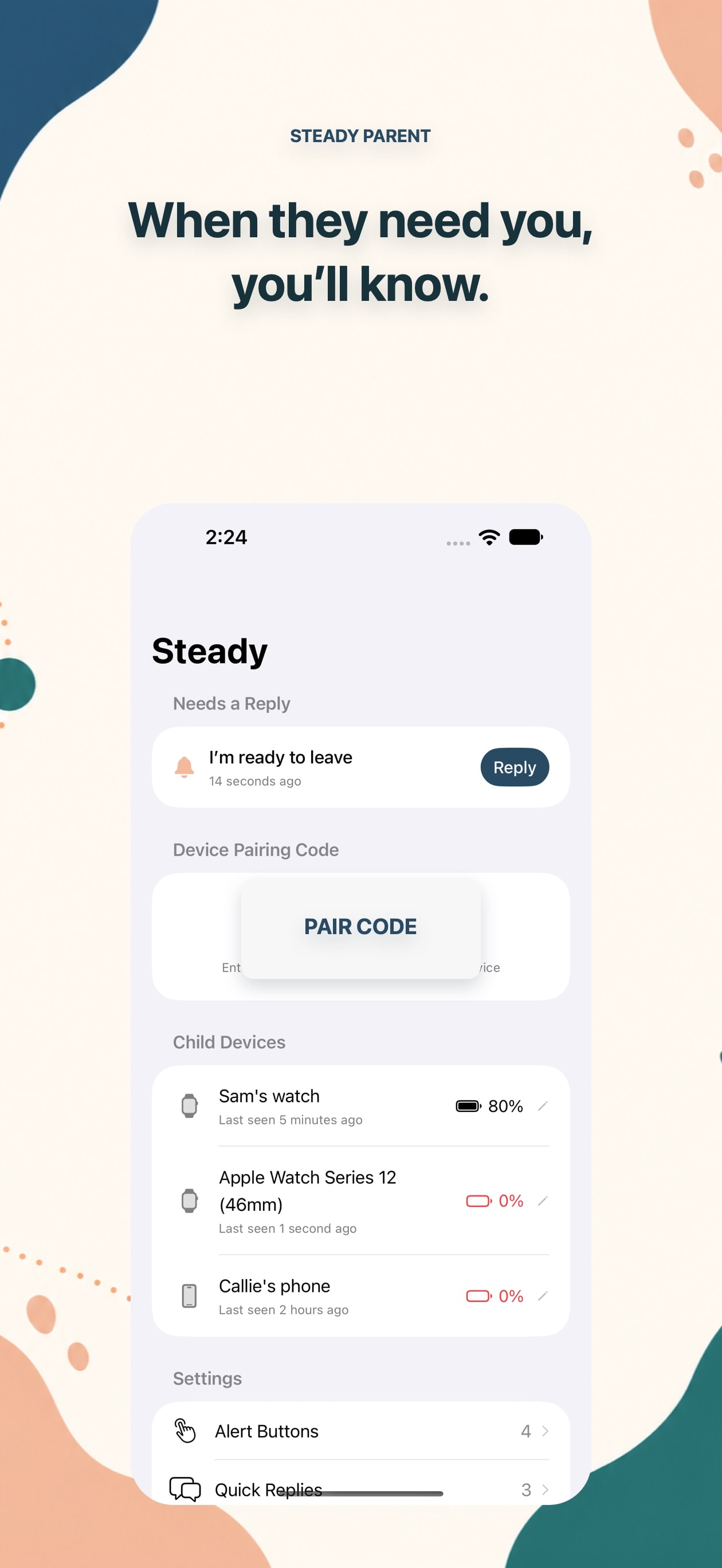 When they need you, you'll know.